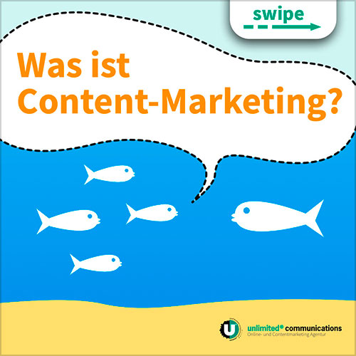 Social-Media Post: "Was ist Content-Marketing I" für die Agentur unlimited communication berlin