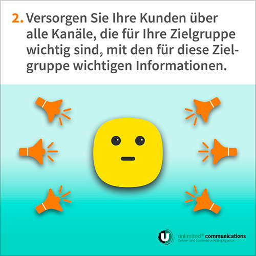 Social-Media Post: "Leadgenerierung I" für die Agentur unlimited communication berlin