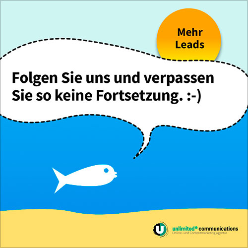 Social-Media Post: "Was ist Content-Marketing I" für die Agentur unlimited communication berlin, 10. Seite