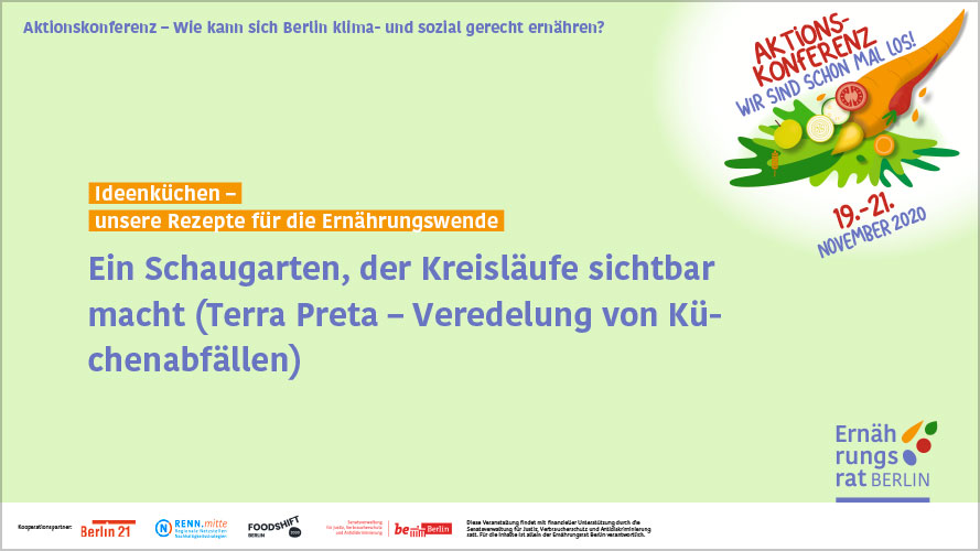 Online-Präsentationsvorlage für eine Aktionskonferenz für den Ernährungsrat Berlin