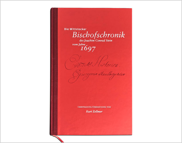 Buchgestaltung: Wittstocker Bischofschronik, Titelseite