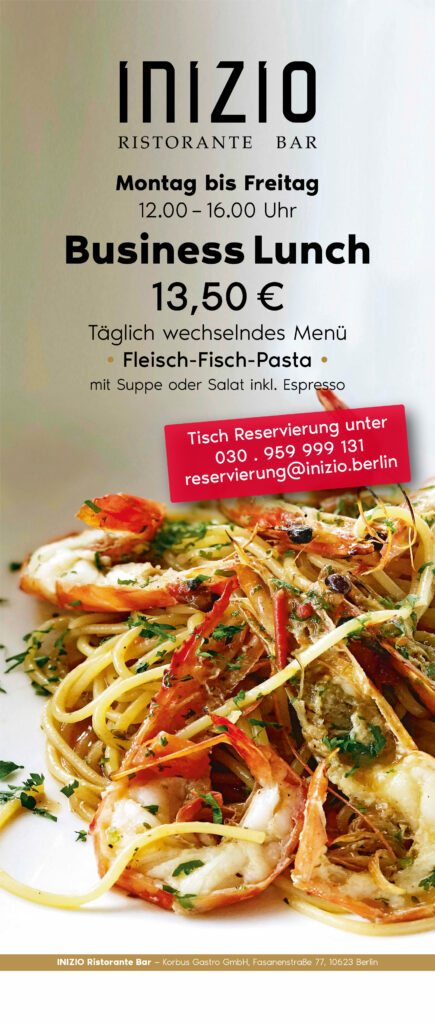 Rollup für das Ristorante INIZIO